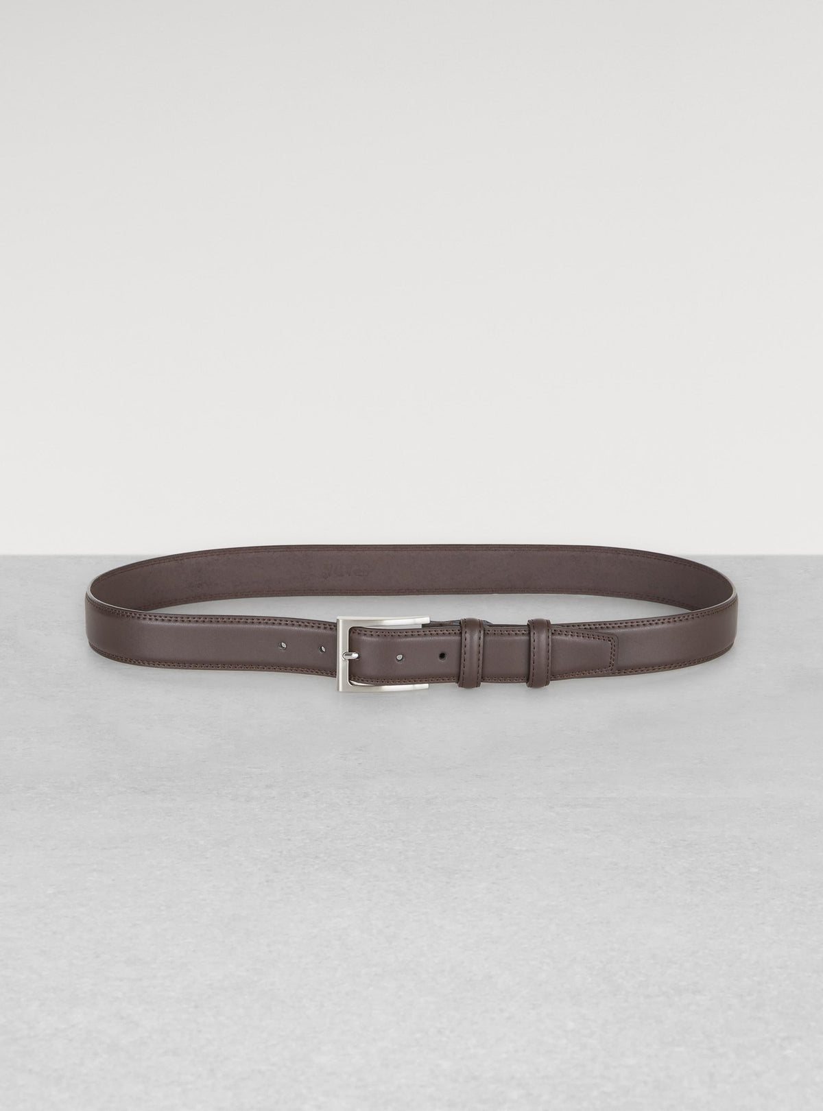 Cintura classica in pelle-0