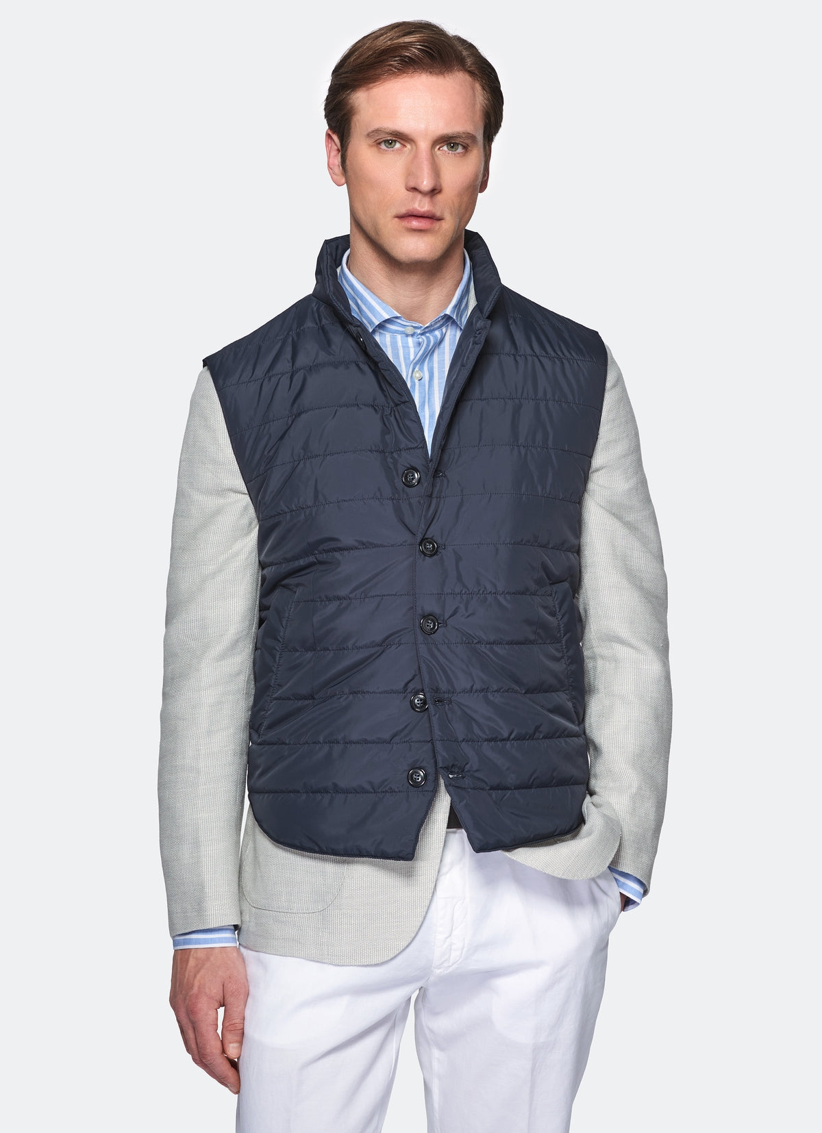 Gilet trapuntato in nylon-0