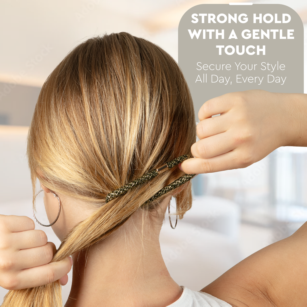 Luxe Hair Pony 12-Pack | Blonde Metallics-1