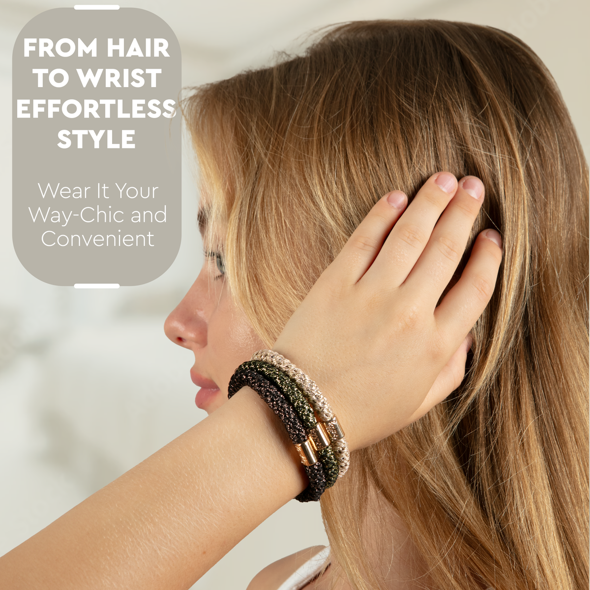 Luxe Hair Pony 12-Pack | Blonde Metallics-2
