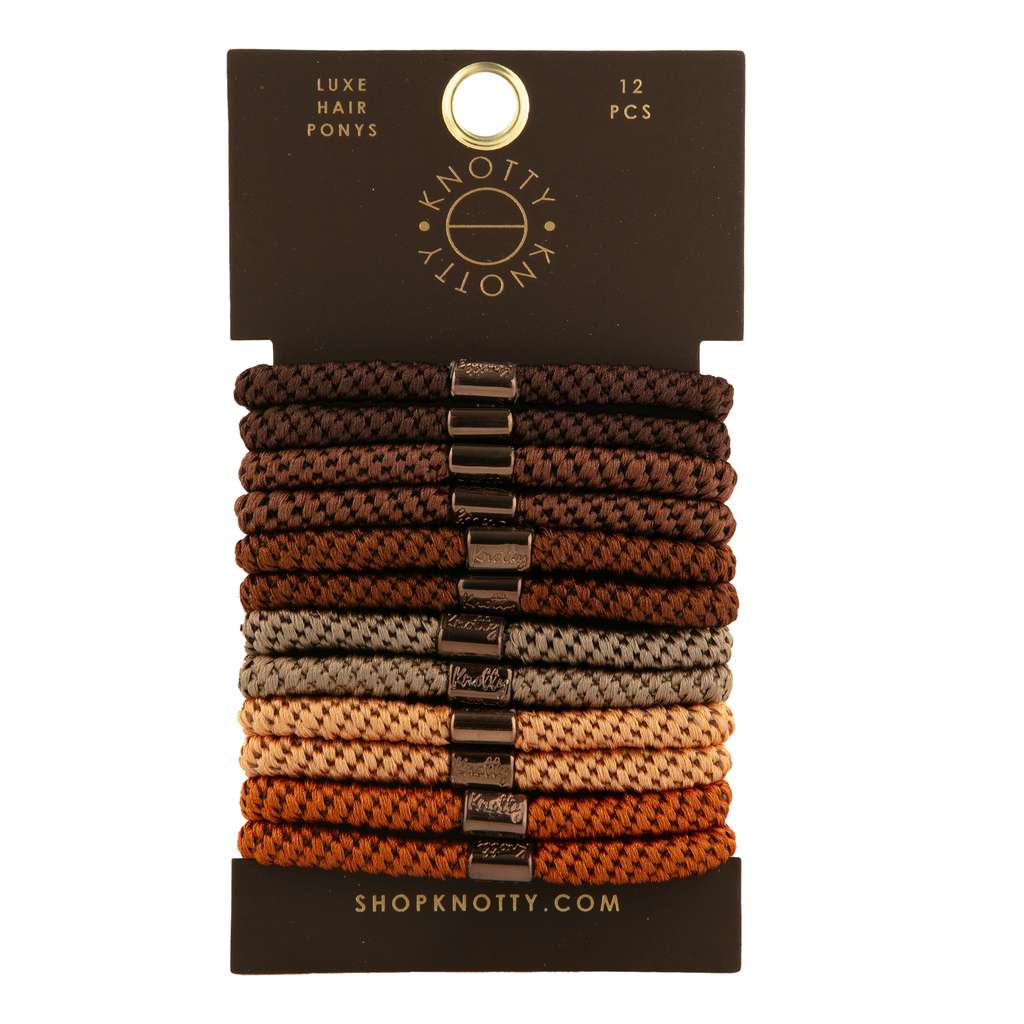 Luxe Hair Pony 12-Pack | Brown-0