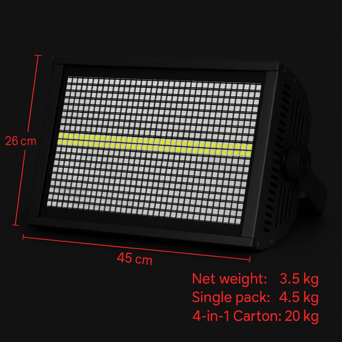 R4 RGB LED Strobe Light Bar 240W DMX/RDM for DJ Stage Lighting