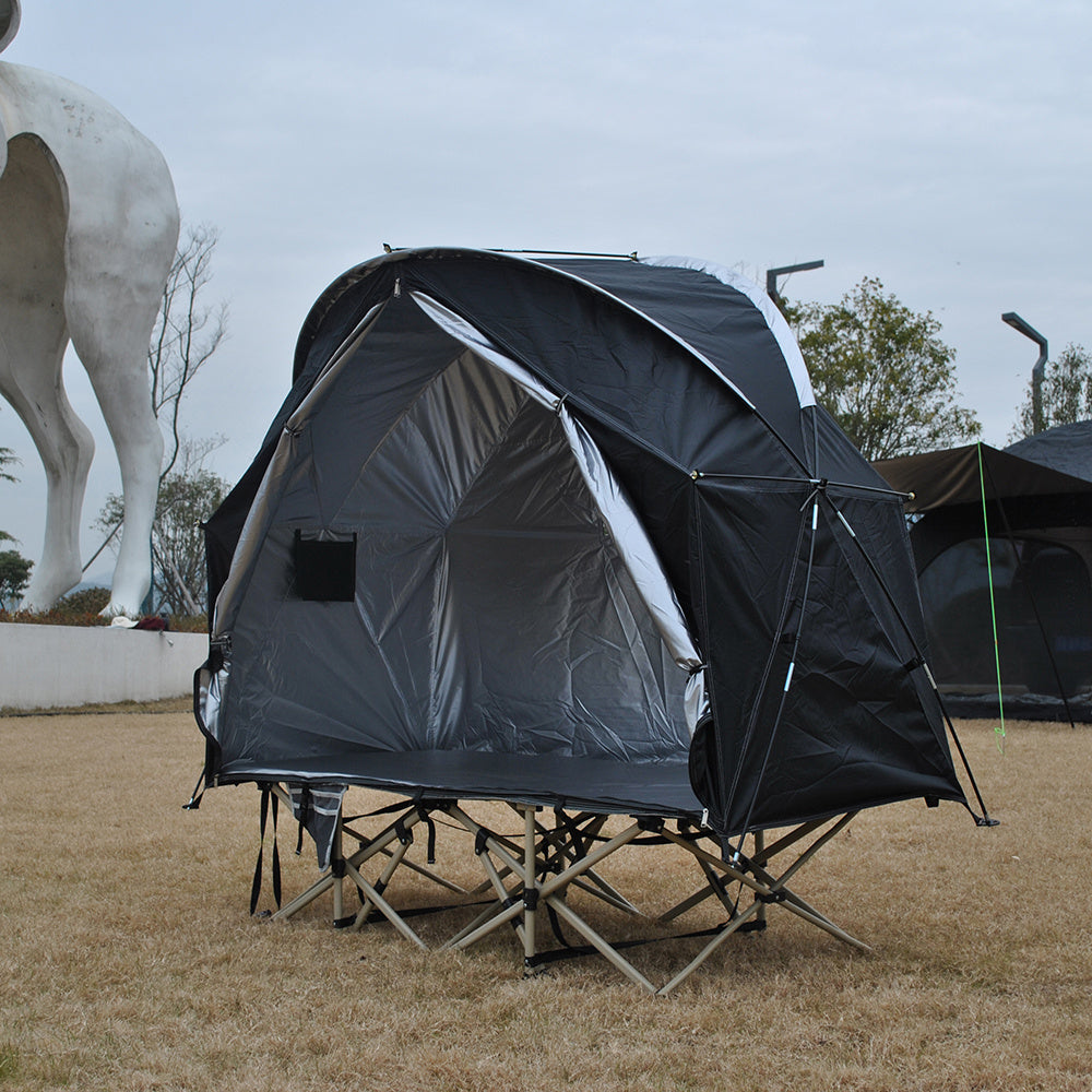 Single Military Cot Tent Insulated Outdoor Shelter-3