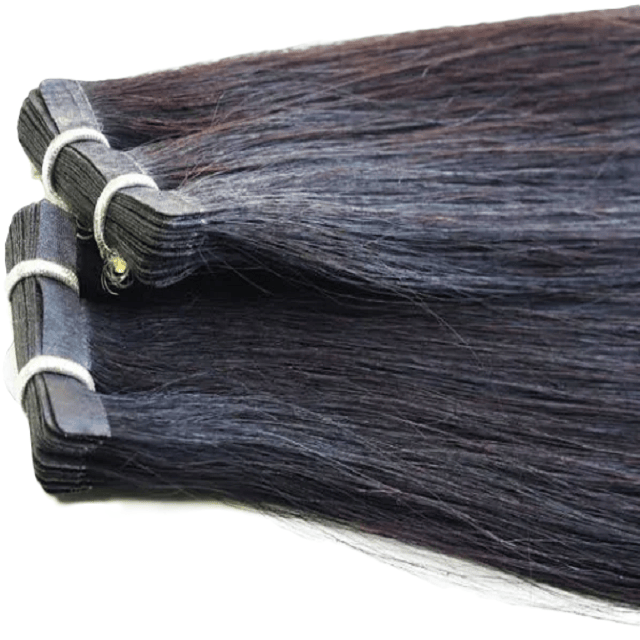 Tape-In Hair Extensions | Reusable Remy Human Hair | 20 & 40 Tape Packs India-4