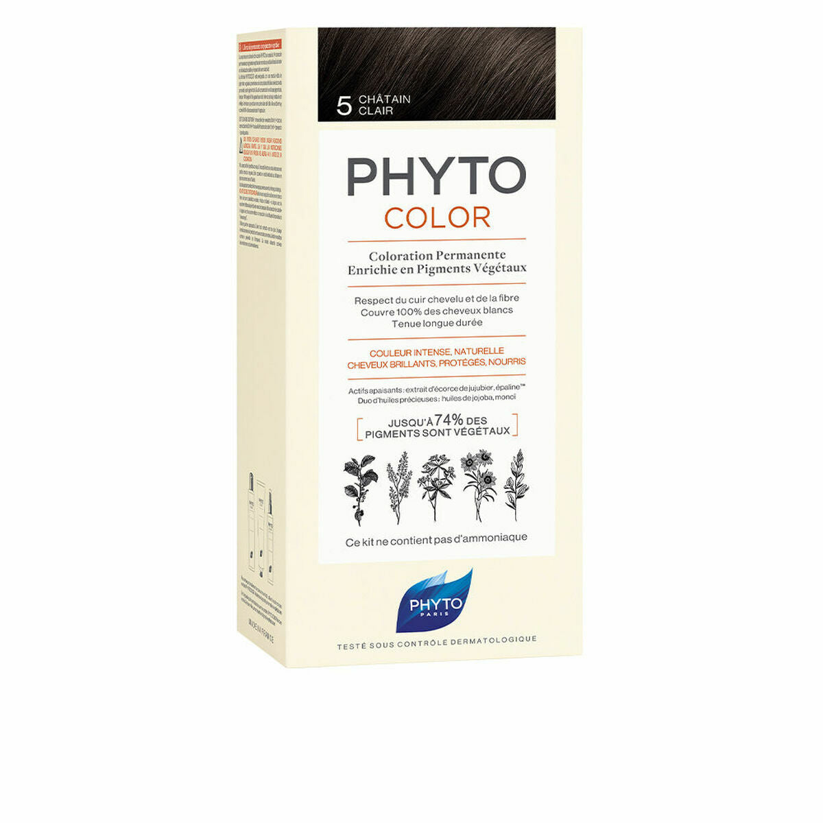 Permanent Colour Phyto Paris Phytocolor 5-castaño claro Nº 5-Castano Claro-0