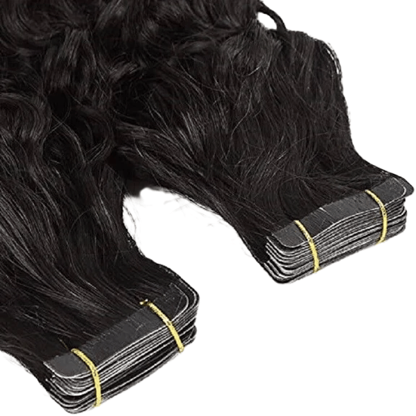 Tape-In Hair Extensions | Reusable Remy Human Hair | 20 & 40 Tape Packs India-1