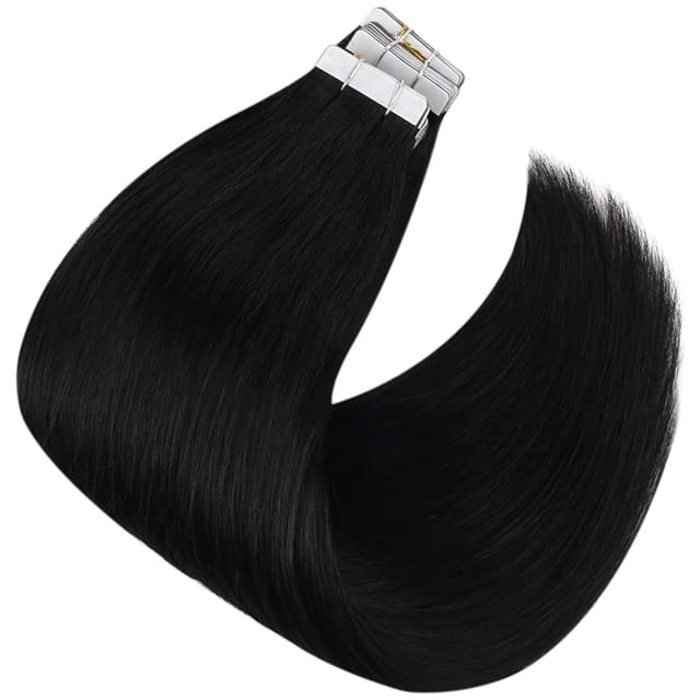 Tape-In Hair Extensions | Reusable Remy Human Hair | 20 & 40 Tape Packs India-2