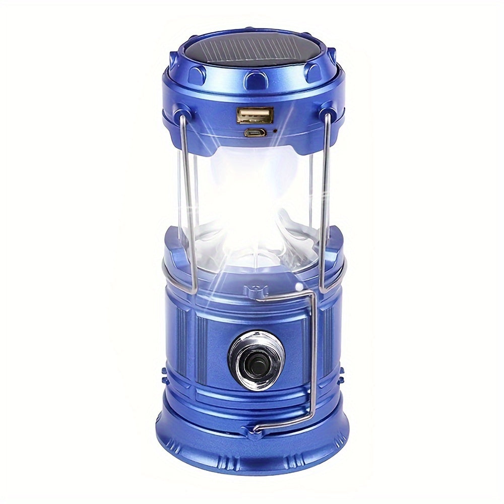 Multi-Functional Solar Handheld Camping Light LED Flashlight-0
