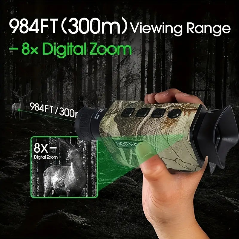 Camo Night Vision Monocular - 8X Digital Infrared Telescope-2
