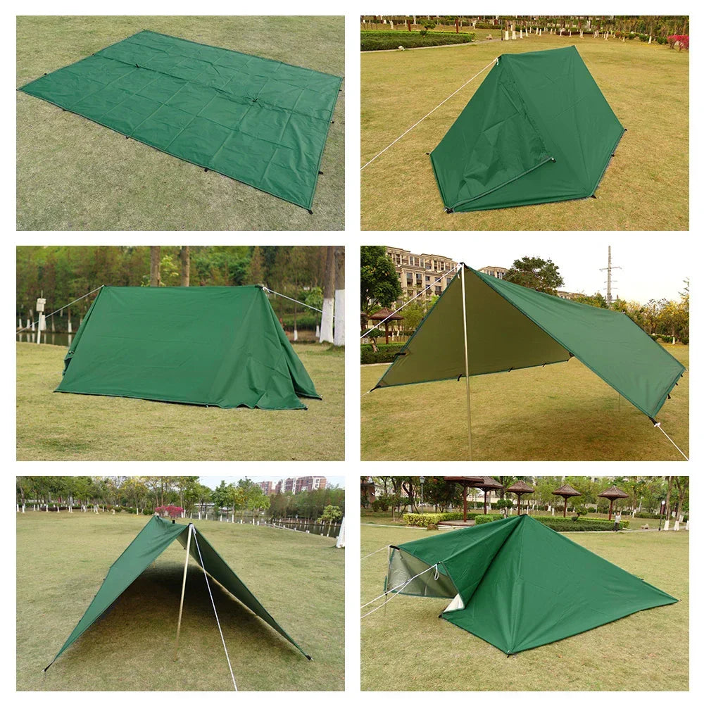 Waterproof Camping Tent Tarp Sun Shade Awning-2