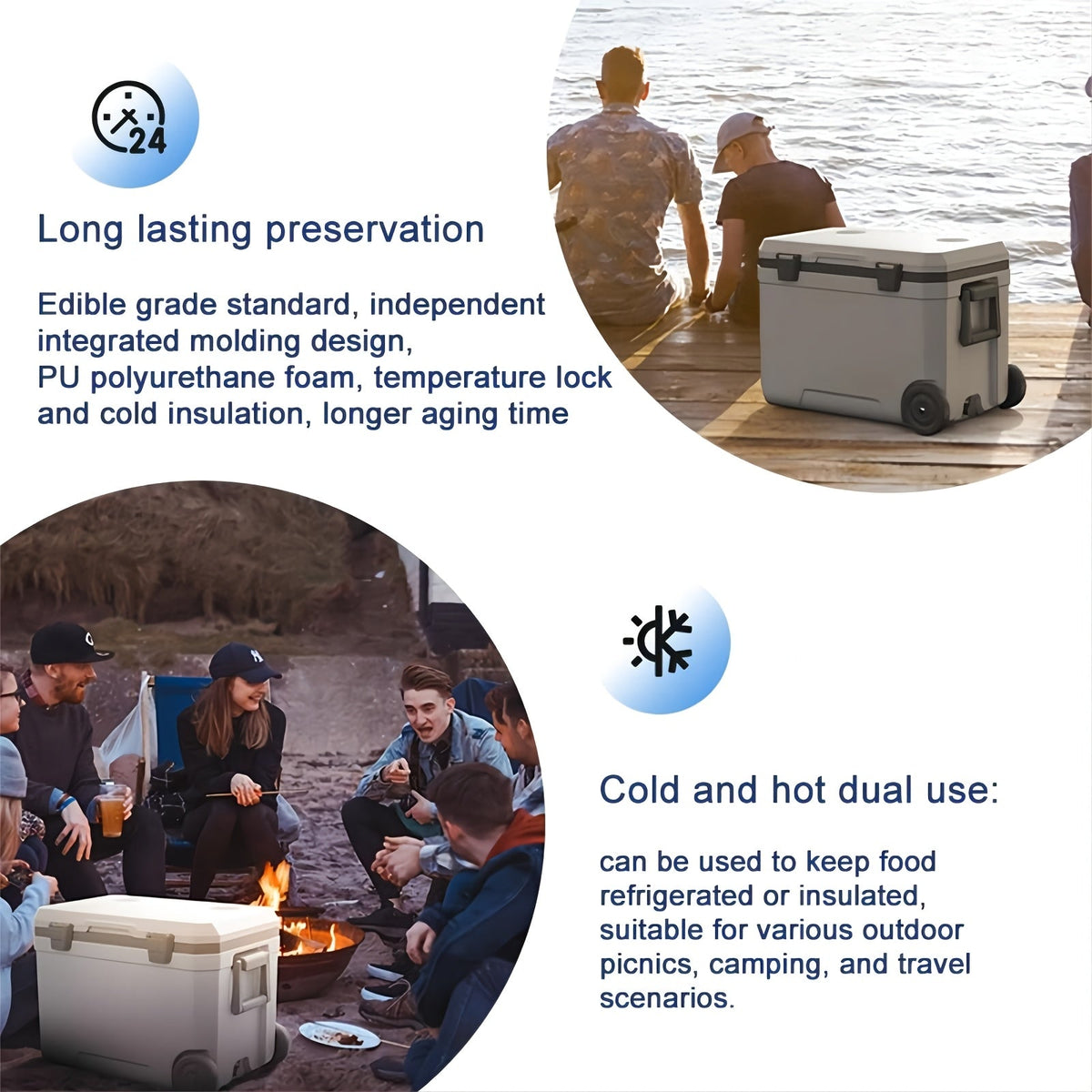 48 Quart Portable Camping Cooler Box-2