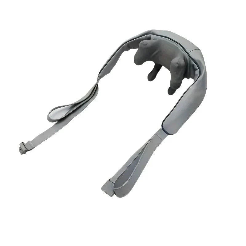 Electric Neck Massager, Portable Smart Cervical Massage-Grey-0