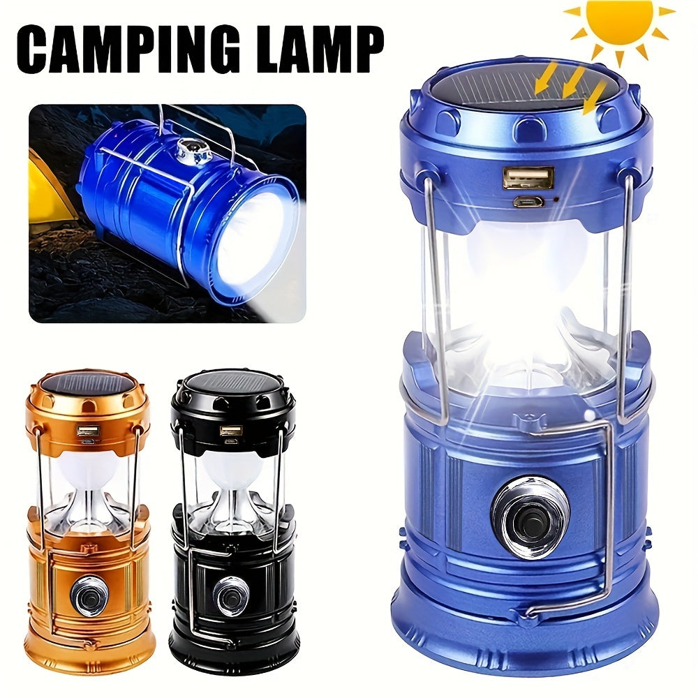 Multi-Functional Solar Handheld Camping Light LED Flashlight-1