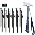 Camping Hammer with 12 Tent Pegs Kit-0