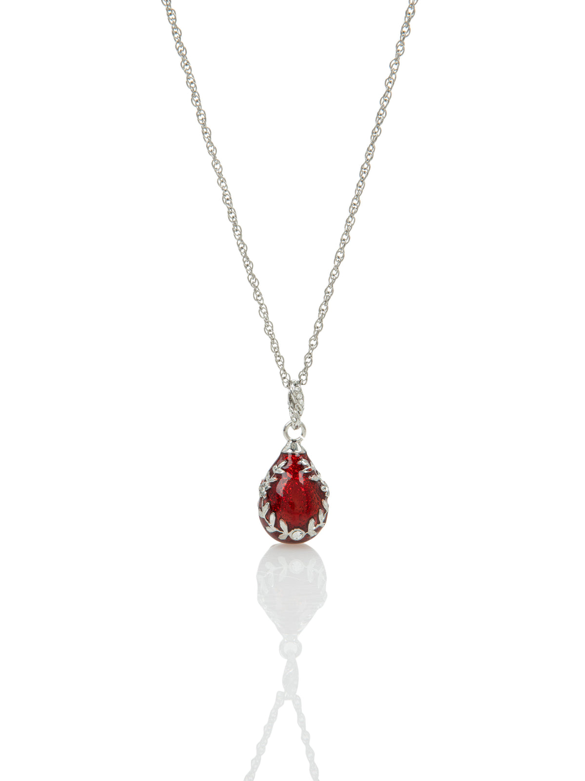 Red Egg Pendant Necklace-1