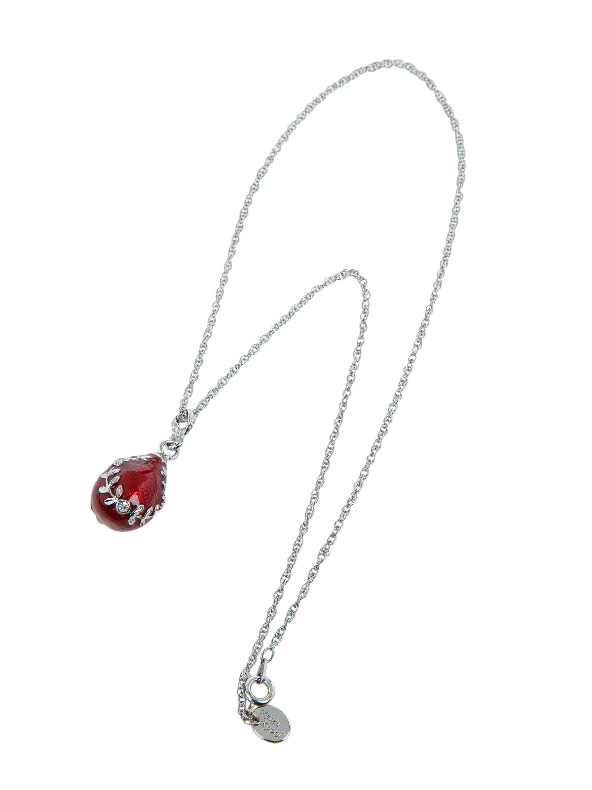 Red Egg Pendant Necklace-2