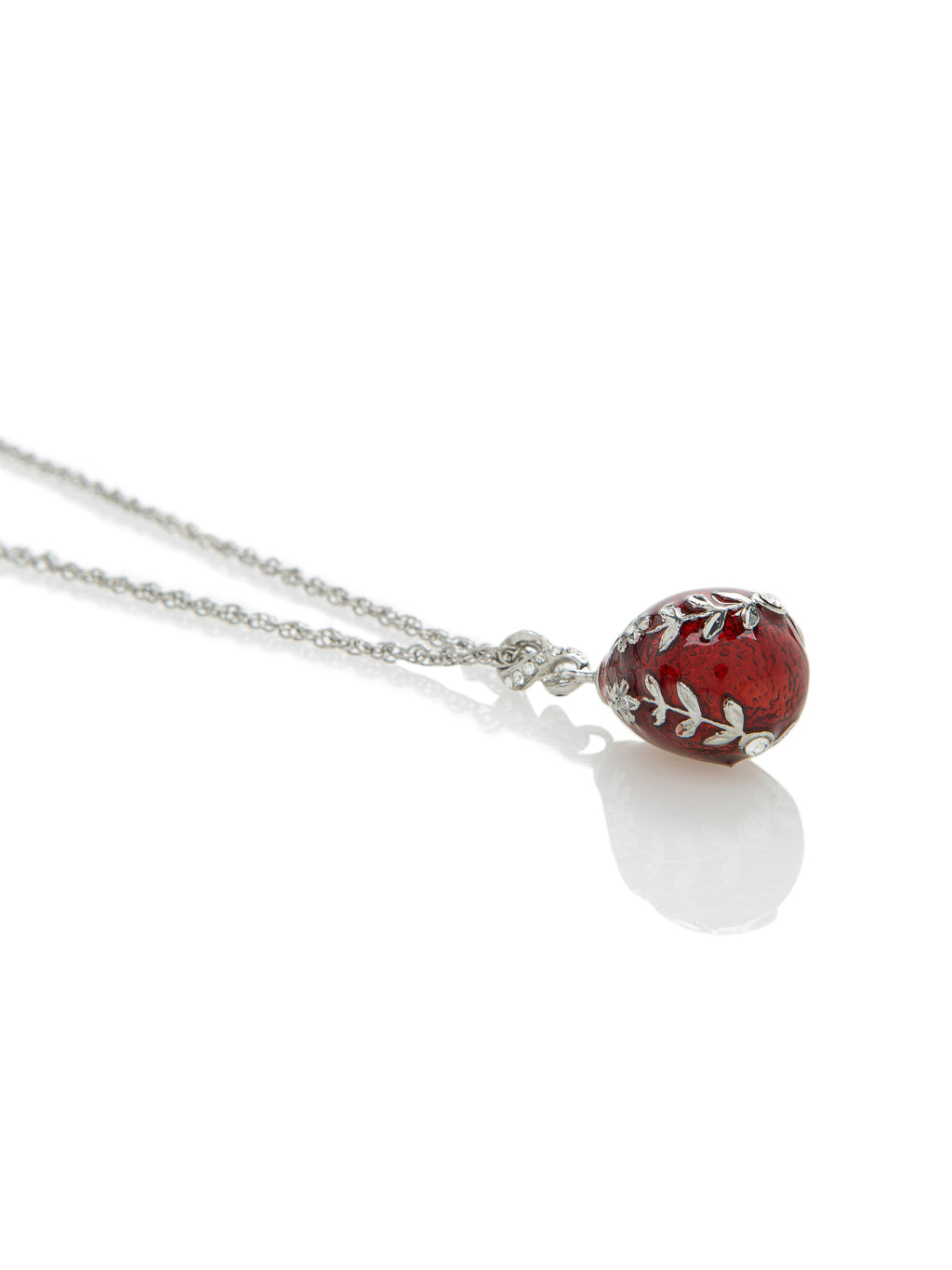 Red Egg Pendant Necklace-3