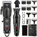 Men's Electric Hair Clipper with LCD Display-0