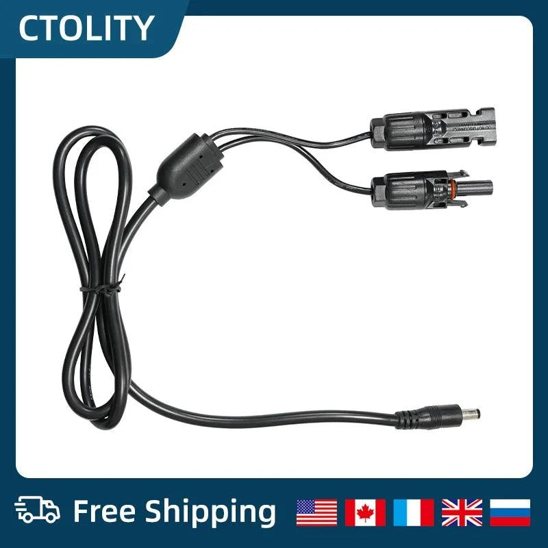 Solar Panel Connector to DC5.5mm*2.1mm Adapter Cable for Ctolity/Jackery/Bluetti Portables-1