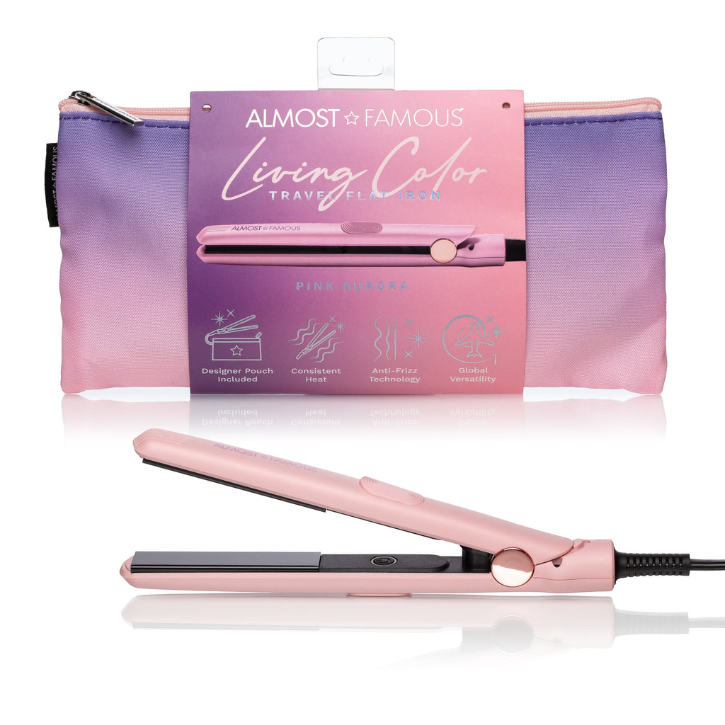 ALMOST FAMOUS "Glow & Go" Travel Beauty Set | Mini Flat Iron, Cryo Facial Globes & LED Brow Trimmer-3
