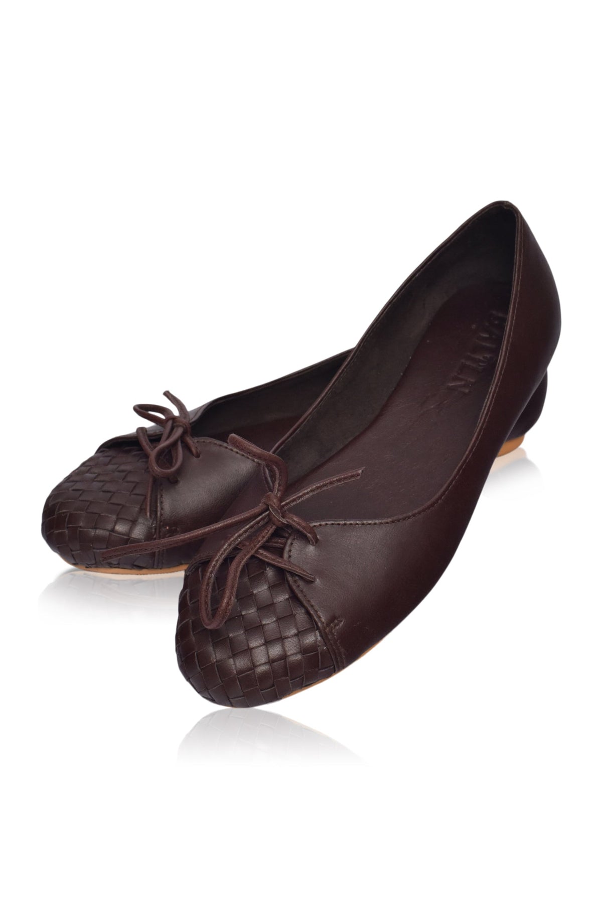 Alexandra Woven Leather Flats