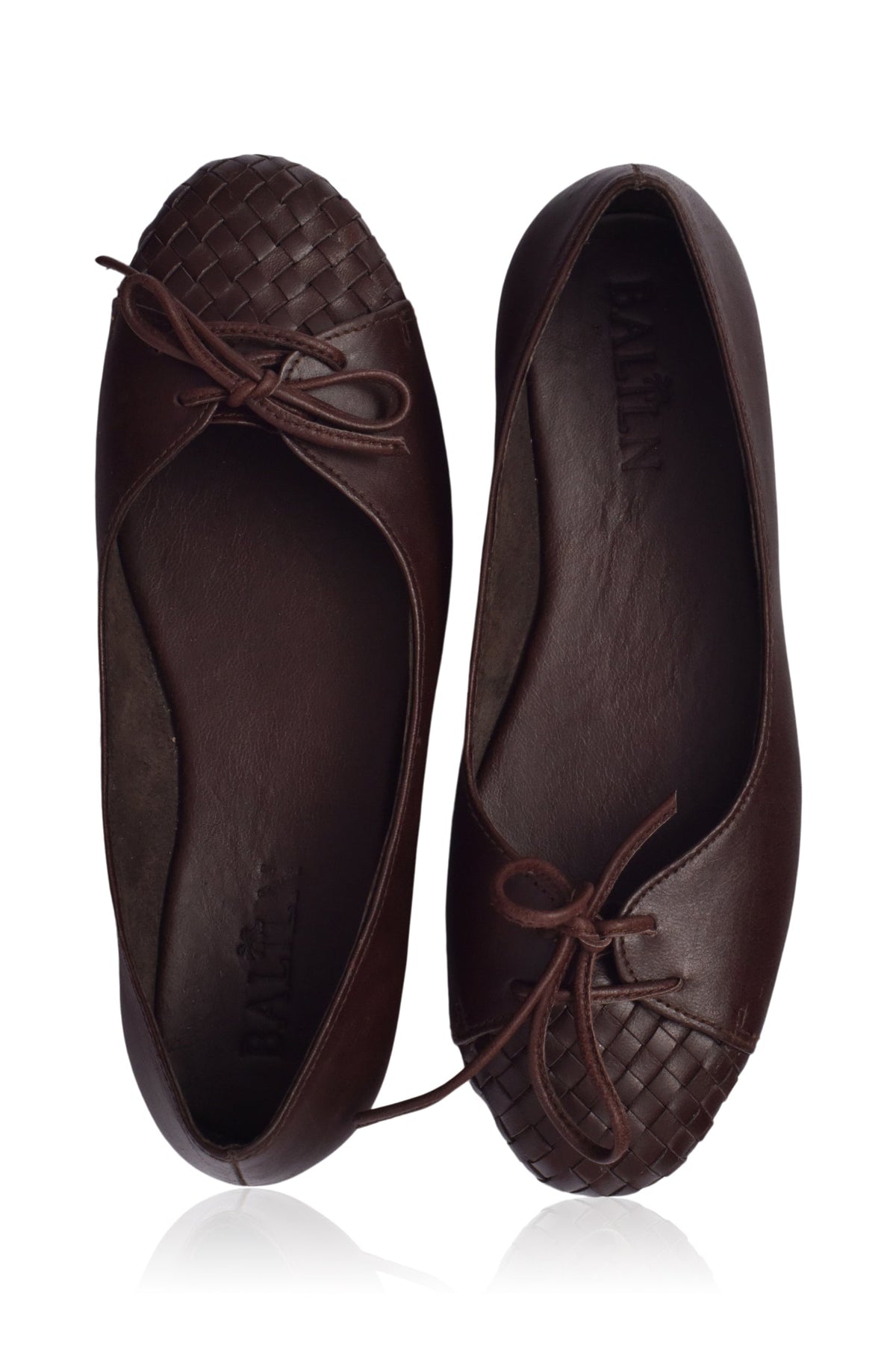 Alexandra Woven Leather Flats