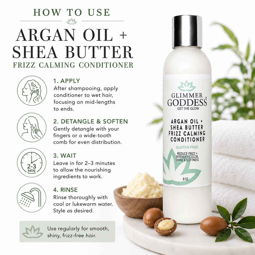 Organic Argan Oil Hair Conditioner – Deep Moisture & Frizz Control-3