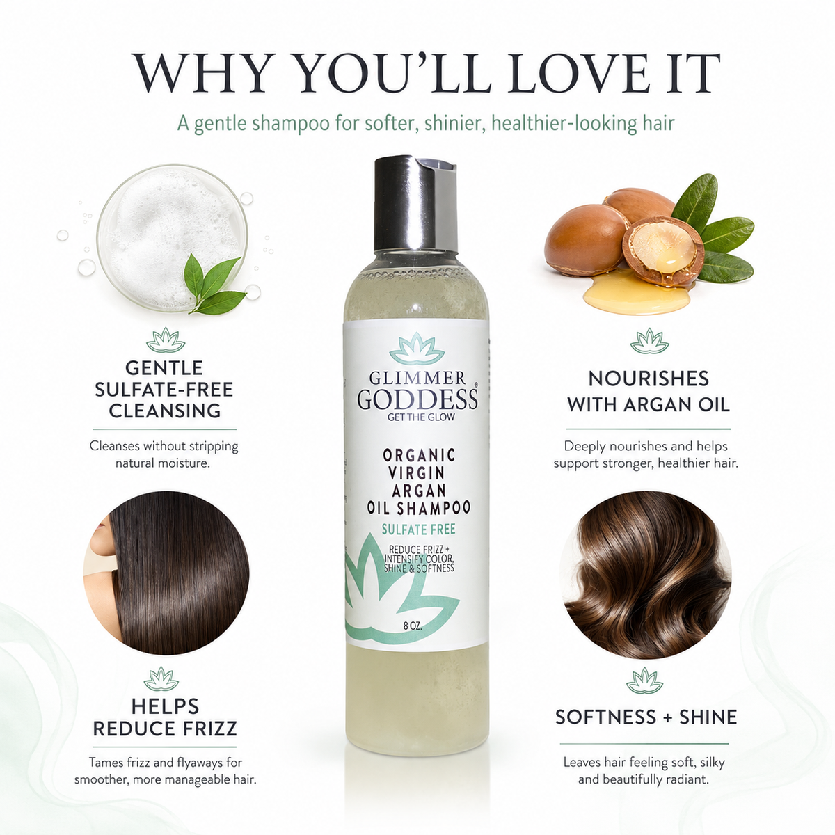 Organic Sulfate-Free Shampoo with Argan Oil for Healthy Hair-4
