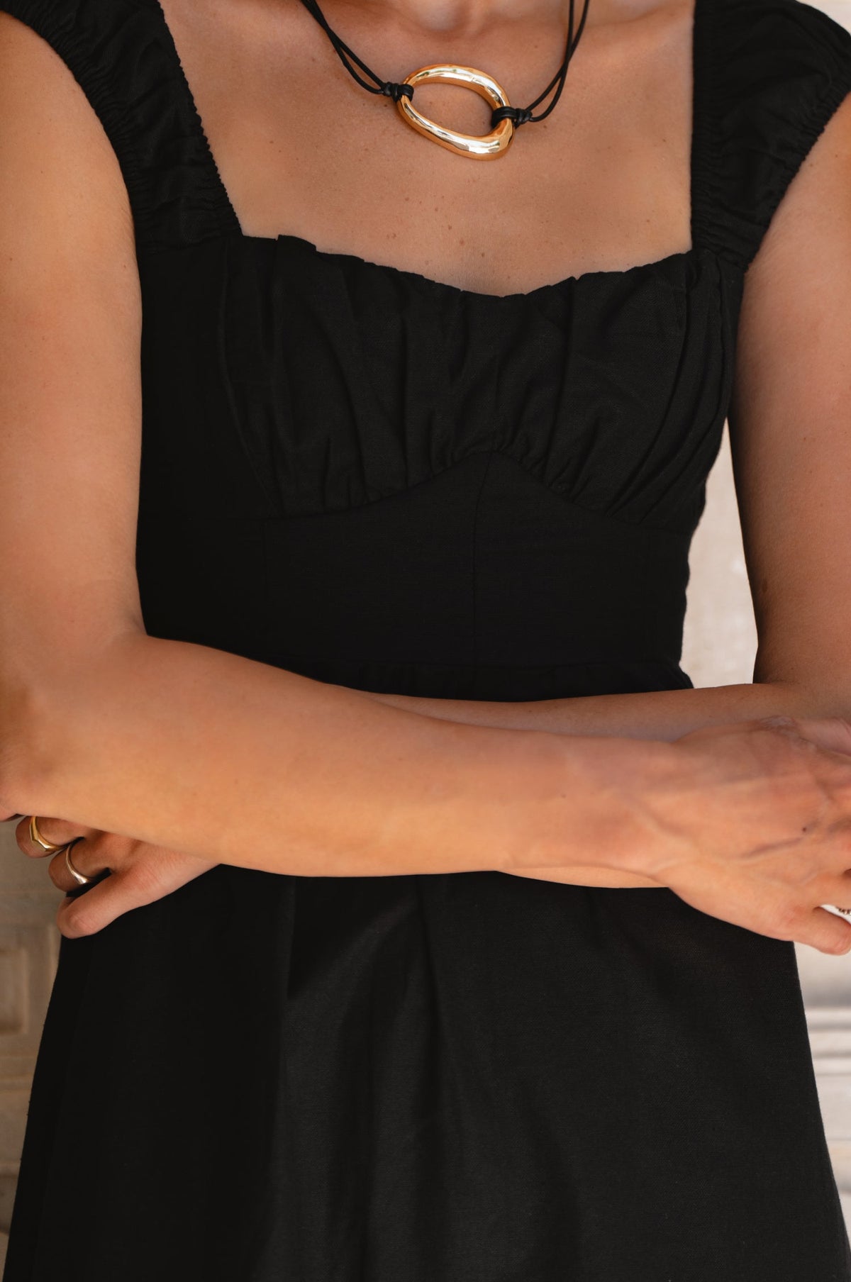 Augusta  Midi Linen Dress