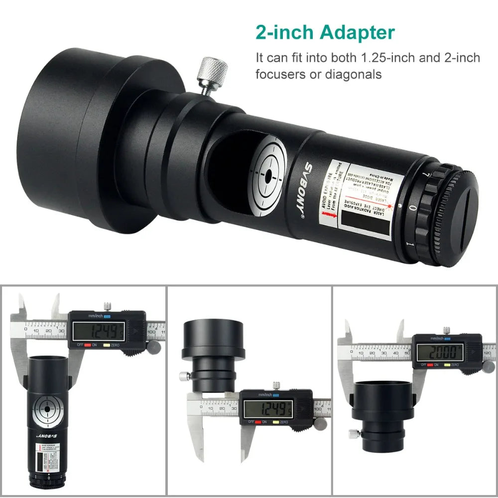 Red Laser Collimator for Newtonian And SCT Telescope Black-1