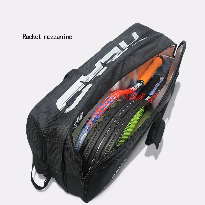 Tennis Badminton Racket Backpack Black