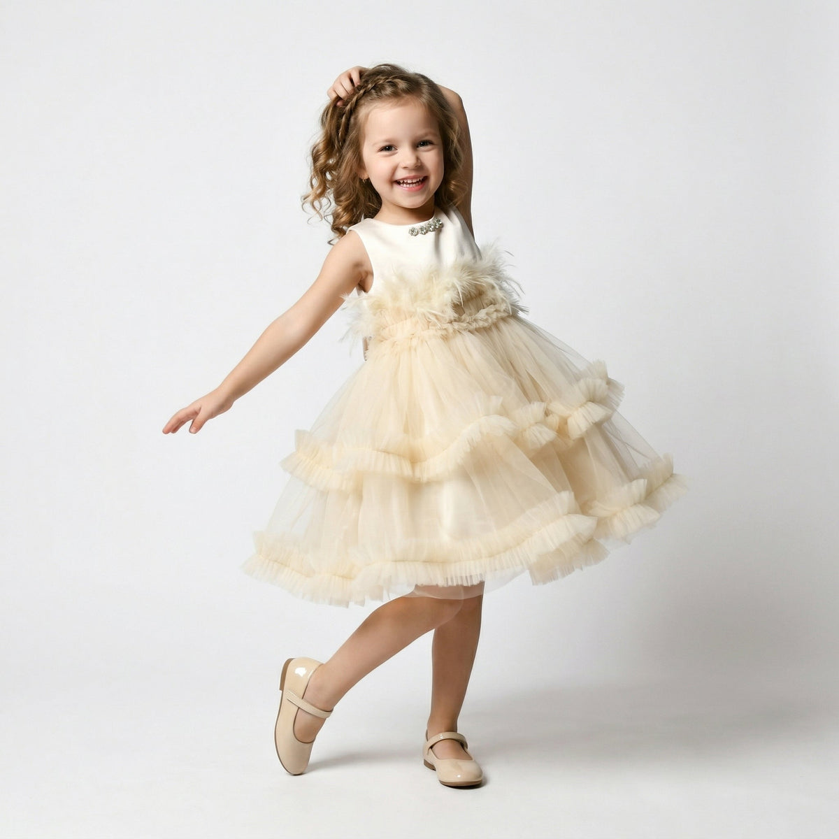 Feather Frida Girls Dress