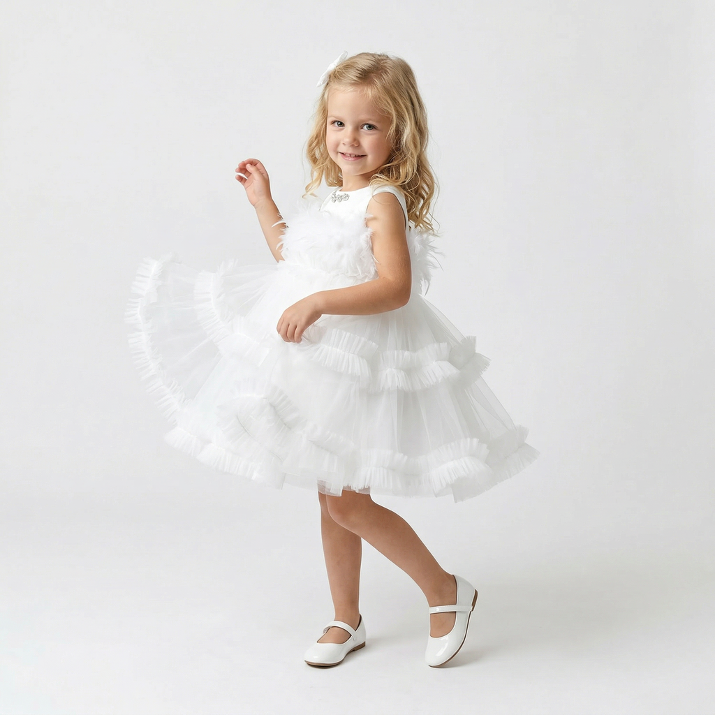 Feather Frida Girls Dress