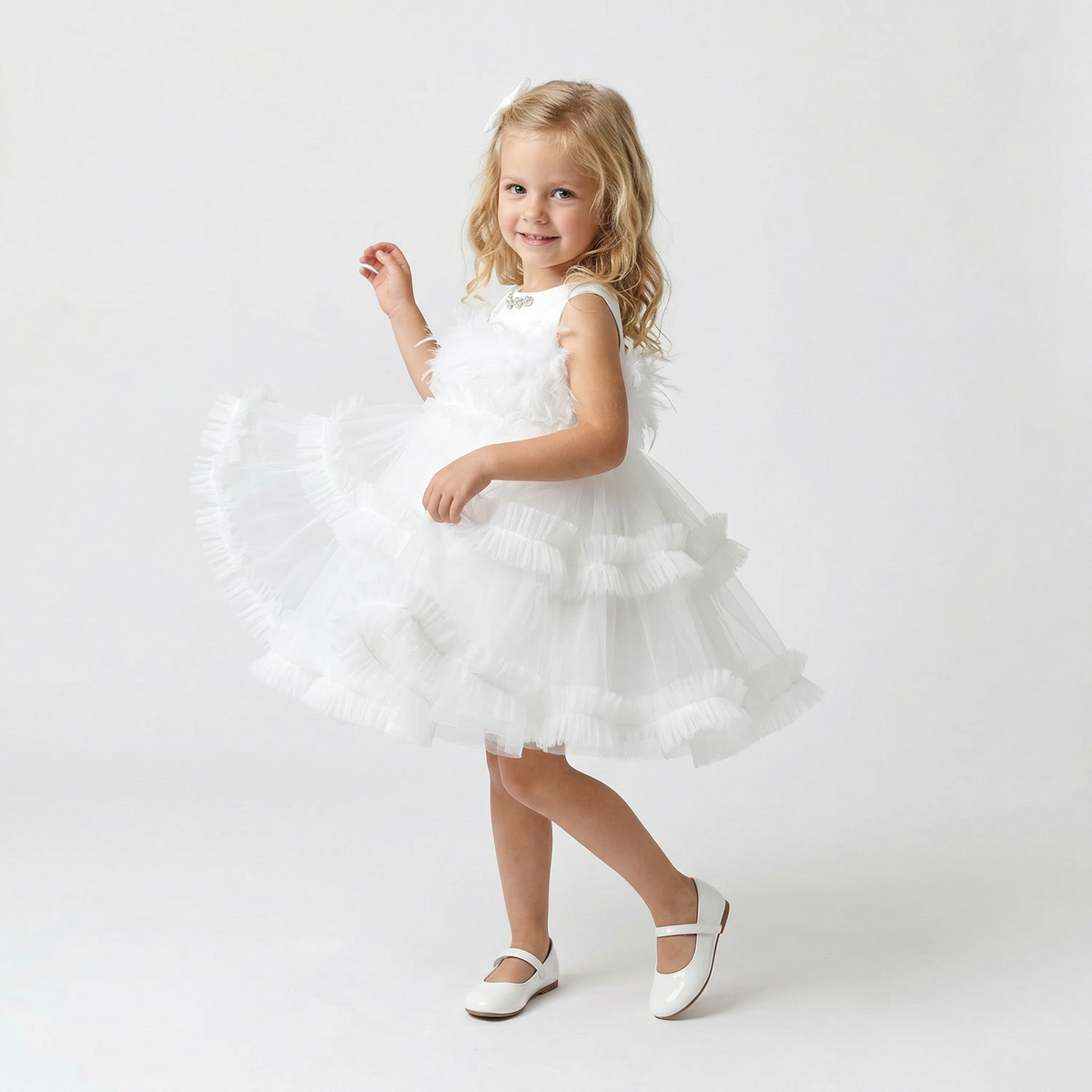 Feather Frida Girls Dress