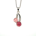 Multi Tourmaline Pendant in .925 Sterling Silver - KSP 31024-0