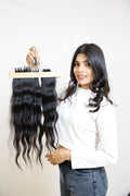 Tape-In Hair Extensions | Reusable Remy Human Hair | 20 & 40 Tape Packs India-0
