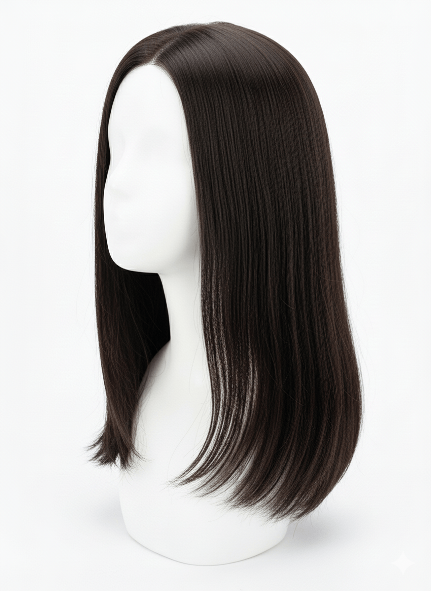 Mono Base Wig - 100% Remy Human Hair | Breathable & Natural Scalp Appearance-4
