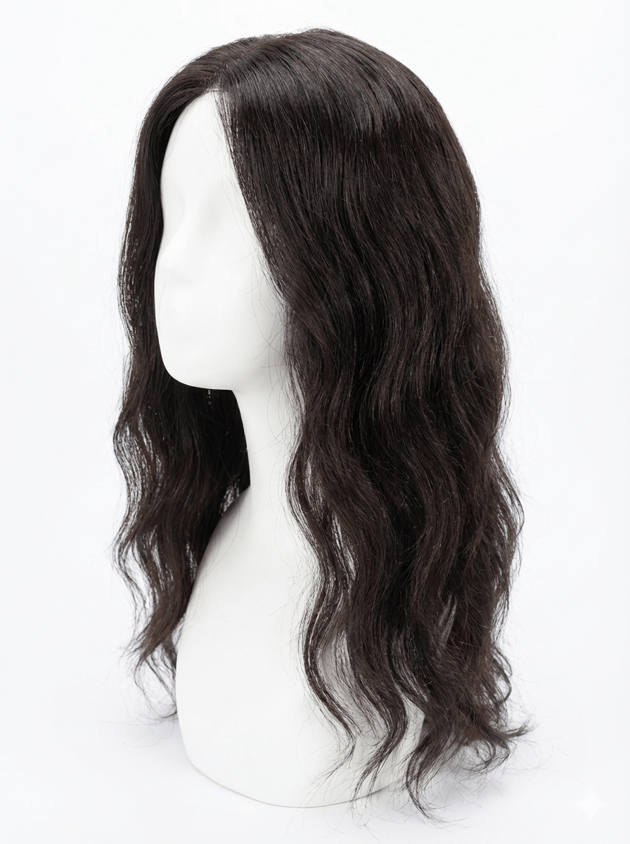 Mono Base Wig - 100% Remy Human Hair | Breathable & Natural Scalp Appearance-3
