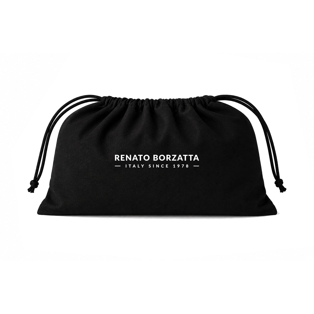 RB1089Y | Half-Moon Clutch Bag Made in Italy in Genuine Dollar Grain Leather. Color: Purple-3
