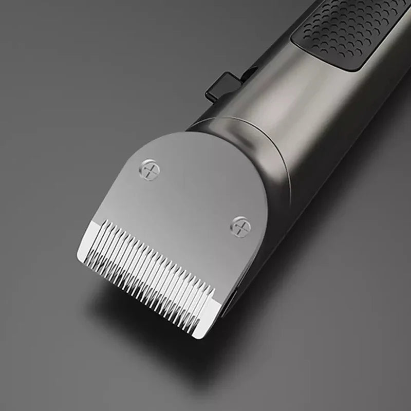 Washable Rechargeable Hair Clipper Professional Barber Trimmer Grey