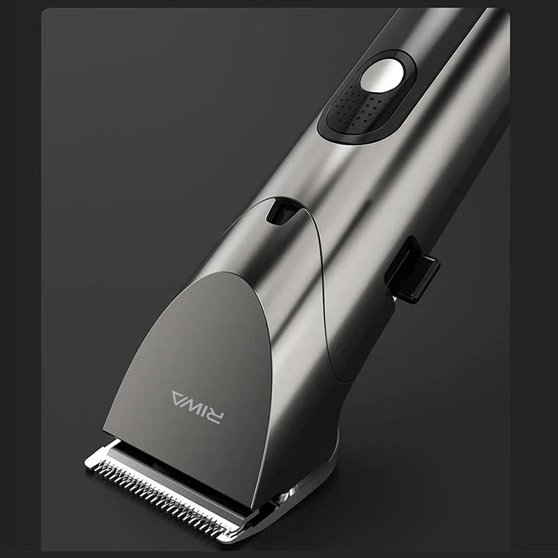 Washable Rechargeable Hair Clipper Professional Barber Trimmer Grey