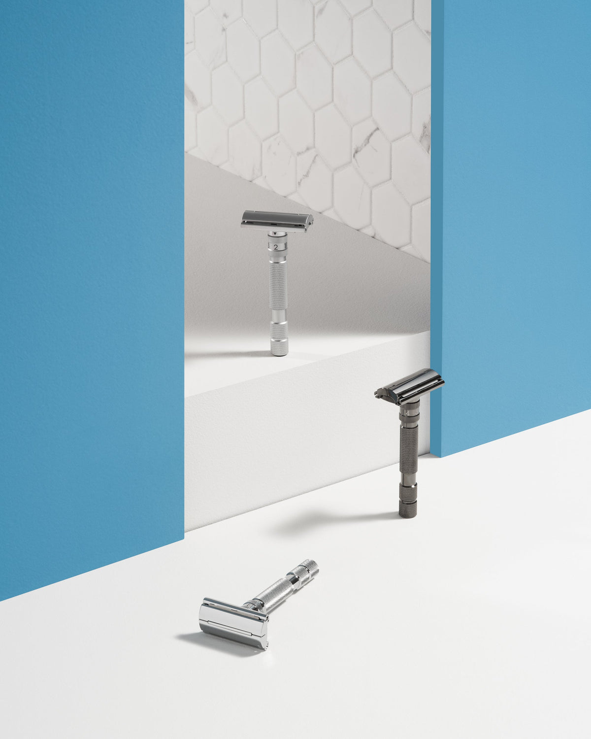 Rockwell T2 Adjustable Safety Razor - Gunmetal (Twist-to-Open)-1