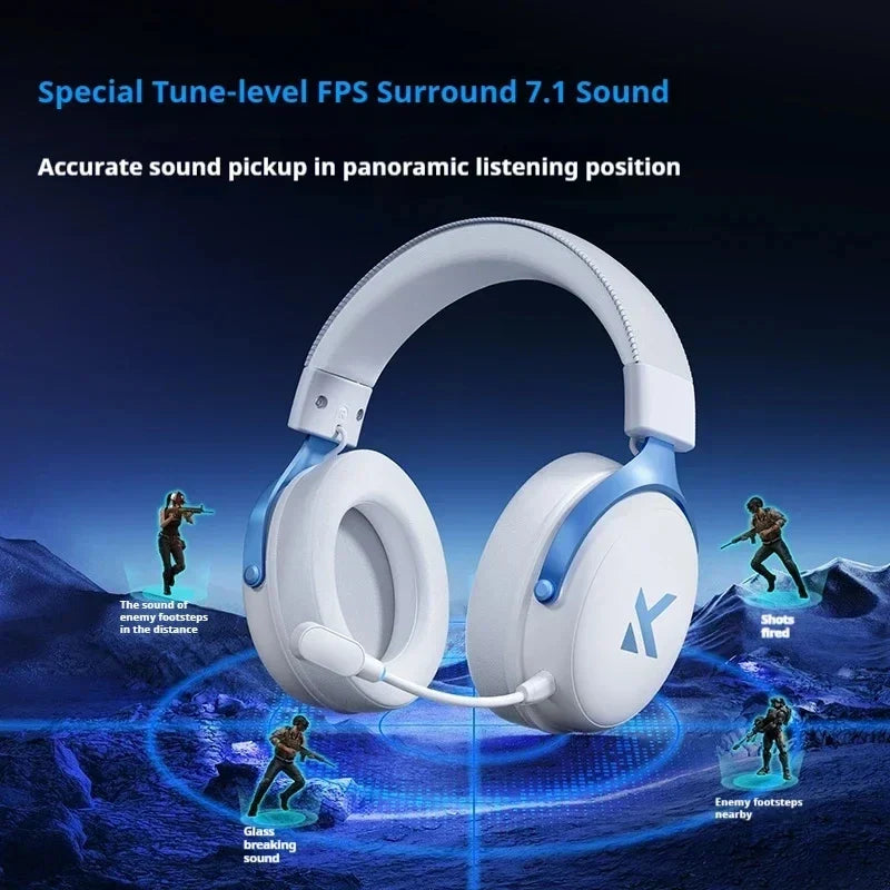 Gaming Tri-Mode Wireless Headset Blue
