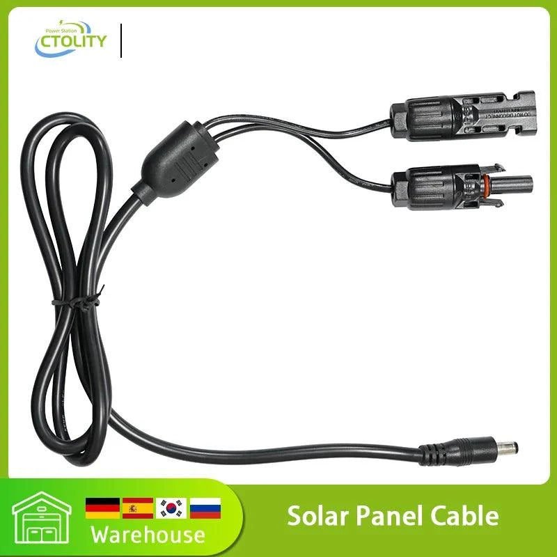 Solar Panel Connector to DC5.5mm*2.1mm Adapter Cable for Ctolity/Jackery/Bluetti Portables-0