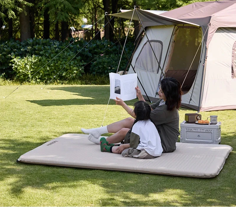 Self-Inflating Air Mattress 3cm Thick Folding Mat Khaki-4