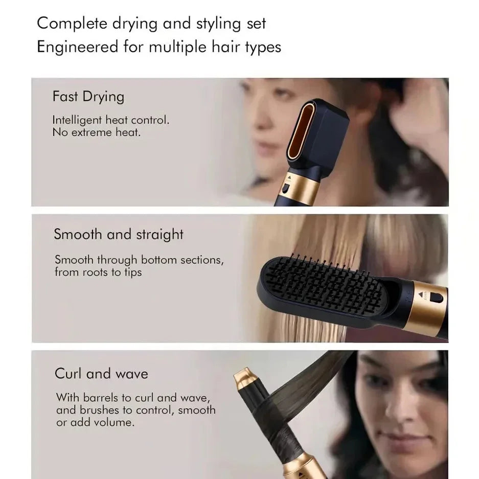 5-in-1 Professional Hair Styler and Dryer Hot Air Styler Comb-3