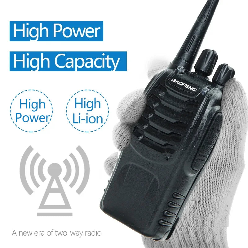 V2 Walkie Talkie Long Range Radio (2PCS BF-888S)-2