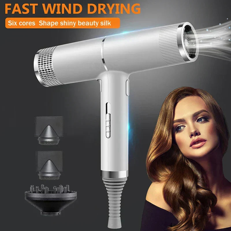 Strong Wind Hair Dryer with Blue Light & Anion Technology-2