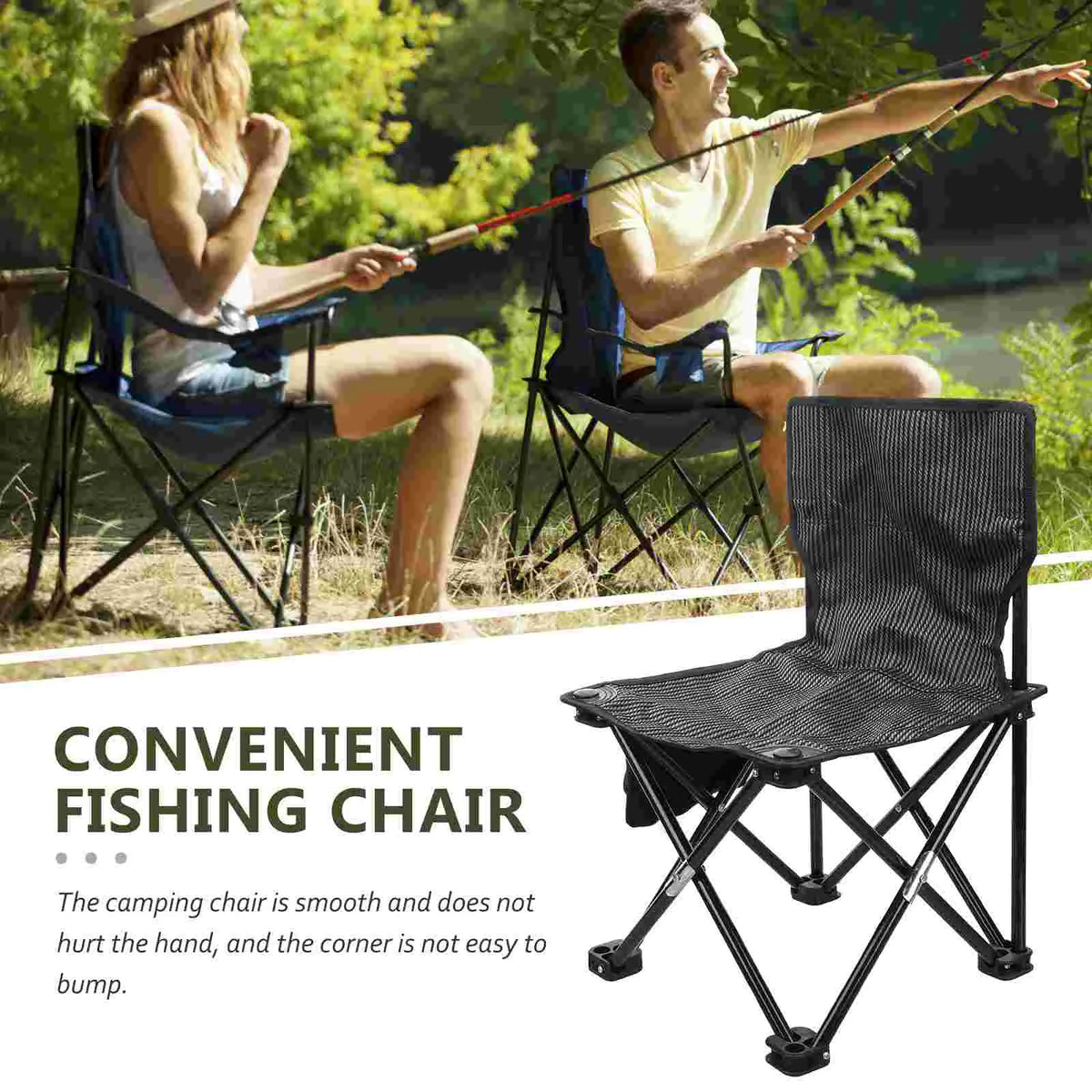 Portable Folding Camping Chair with Carry Bag-3