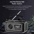 Solar Hand Crank Emergency Radio Grey
